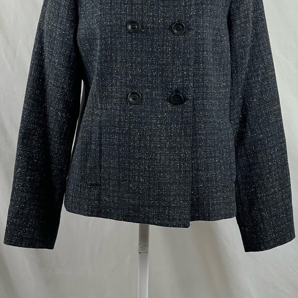 Pendleton Gray Wool Silk Blend Double Breasted Ja… - image 4